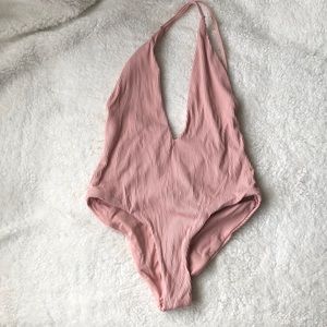 Light pink one piece bikini